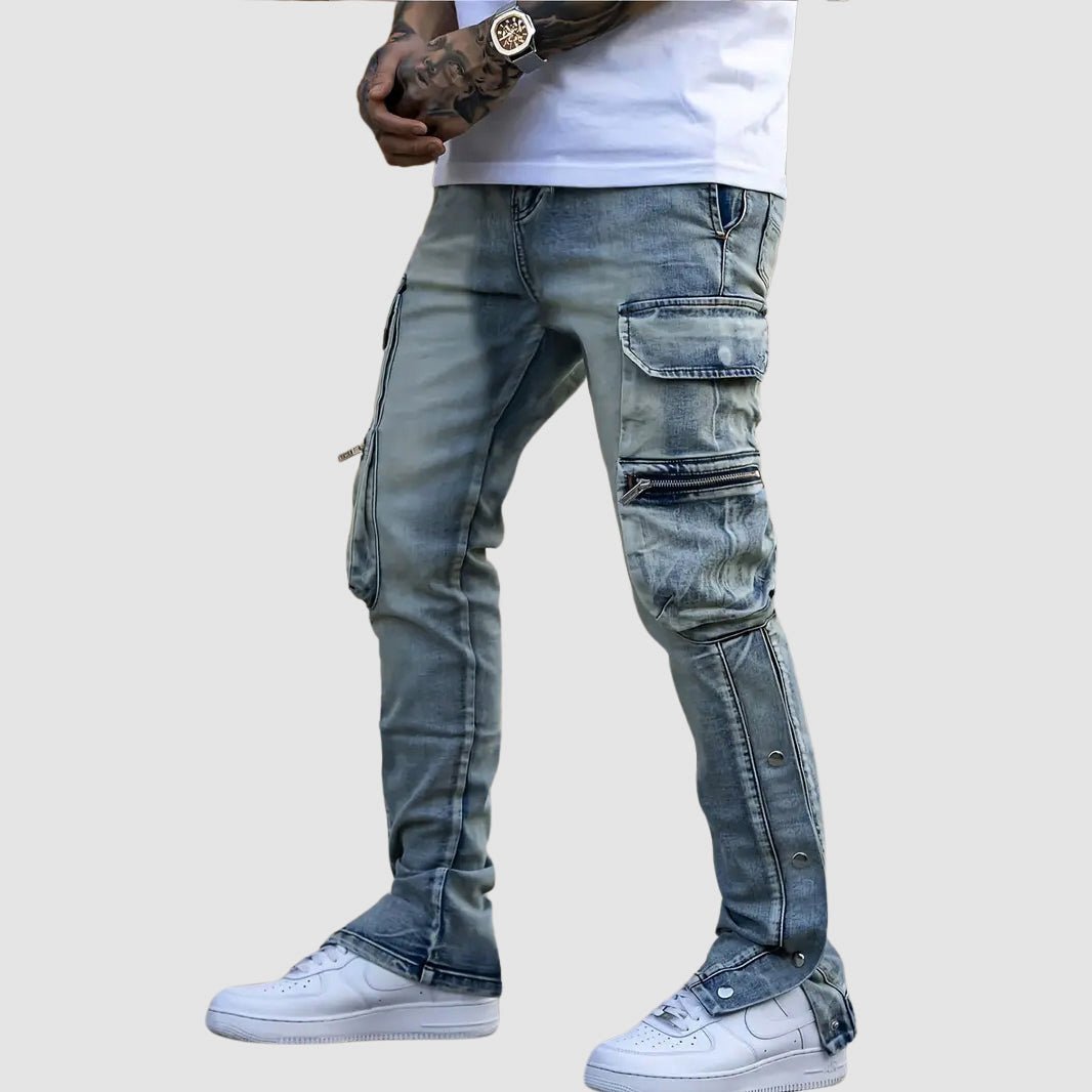 Jeans in cargostijl met meerdere zakken voor heren - Jorisenmerle
