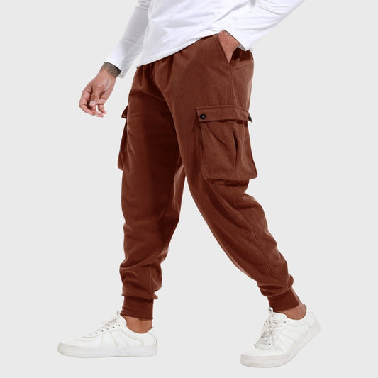 Joggingbroek van corduroy voor heren met zijzakken - Jorisenmerle