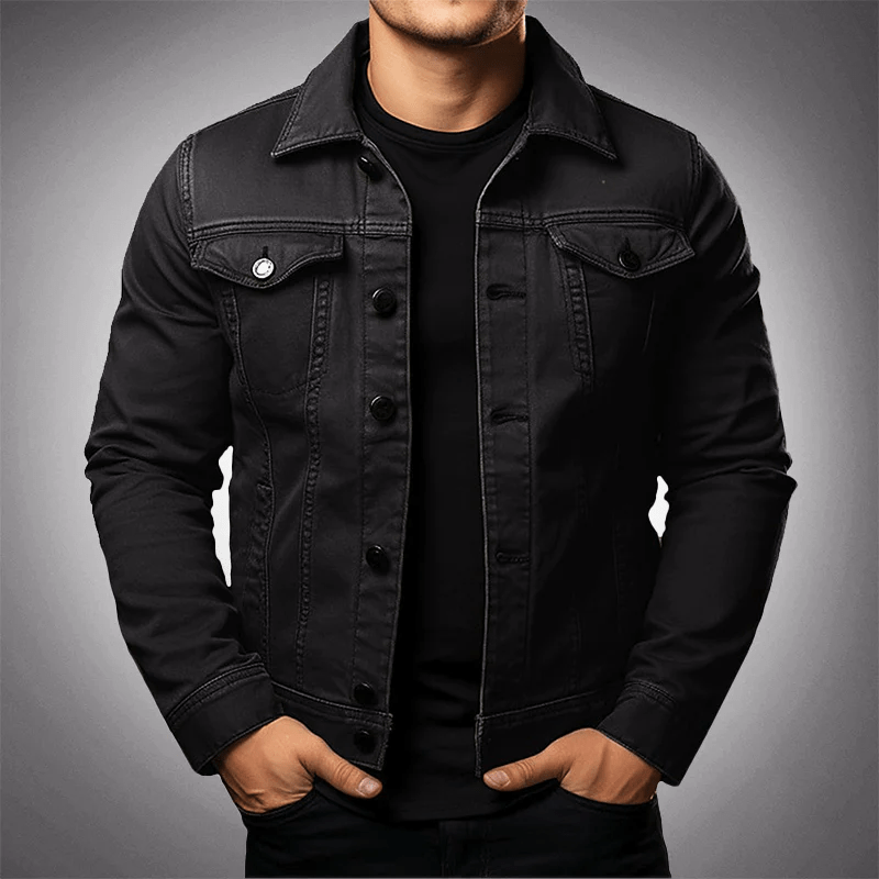 Klassieke denim jas voor mannen met borstzakken - Jorisenmerle