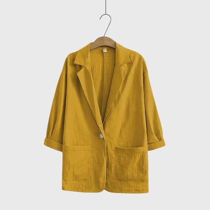Luchtige blazer en wijde broek set voor dames - Jorisenmerle