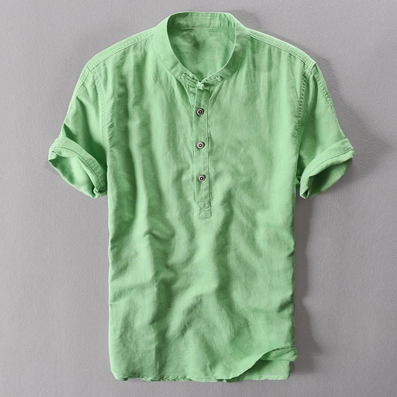 Nico Bauer Mediterrane Linnen Shirt - Jorisenmerle