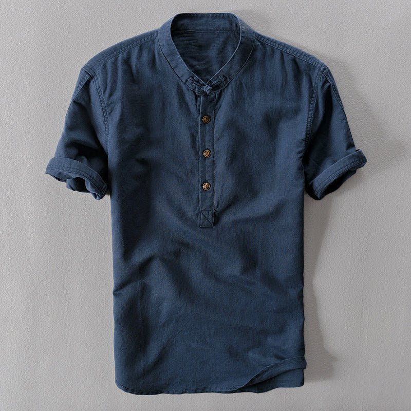 Nico Bauer Mediterrane Linnen Shirt - Jorisenmerle
