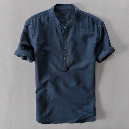 Nico Bauer Mediterrane Linnen Shirt - Jorisenmerle