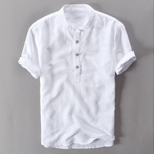 Nico Bauer Mediterrane Linnen Shirt - Jorisenmerle