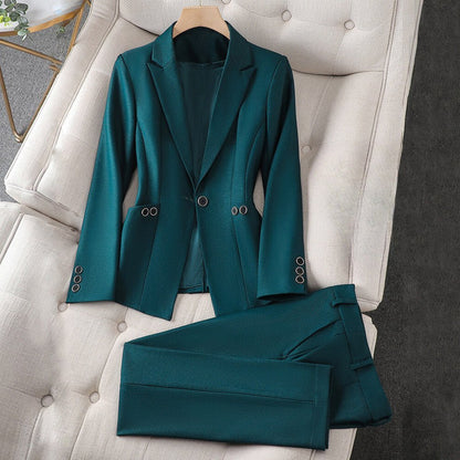 Op maat gemaakte blazer en kokerbroek kantoorset voor dames - Jorisenmerle