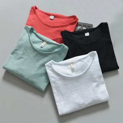 T-shirt met ronde hals en lange mouwen voor heren - Jorisenmerle