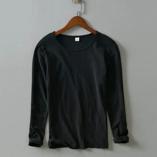 T-shirt met ronde hals en lange mouwen voor heren - Jorisenmerle